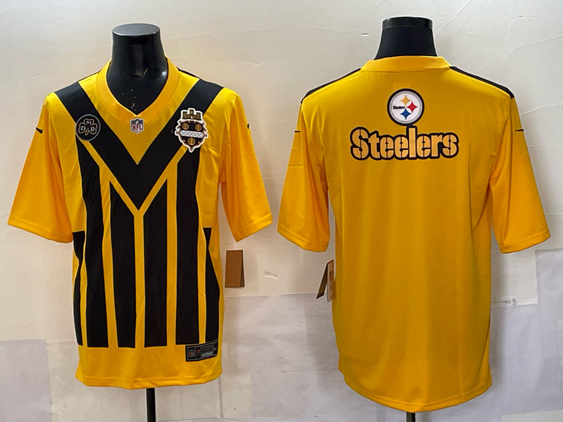 MenPittsburgh Steelers blank yellow Nike NFL  2025 Jersey 010->pittsburgh steelers->NFL Jersey